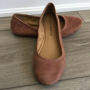 Lucky Brand leather flats.  Size 7.5.  Perfect condition.